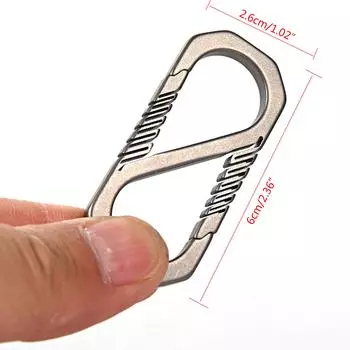 Прочный брелок из титанового сплава для автомобиля, держателя ключей, пряжки для рюкзака, карабина для улицы, пружинного карабина A