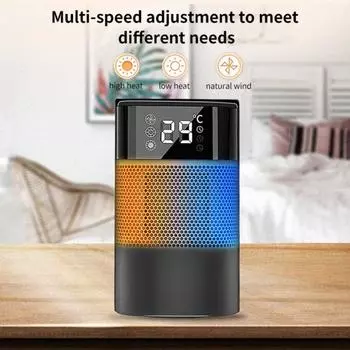 Прочный быстрый обогрев безопасный настольный обогреватель безопасное тихое пространство для дома JP Plug чёрный