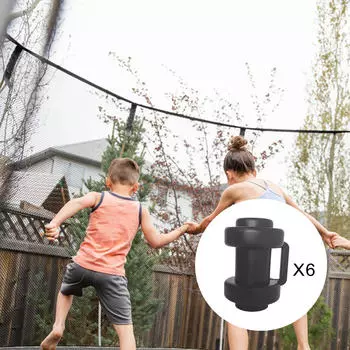 Прочный чехол для батутной стойки — улучшенная защита для использования на открытом воздухе 6pcs