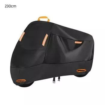 Прочный чехол для мотоцикла со светоотражающими полосами, водонепроницаемый, устойчивый к ультрафиолетовому излучению, надежная фиксация, защита от непогоды, скутер XL чёрный