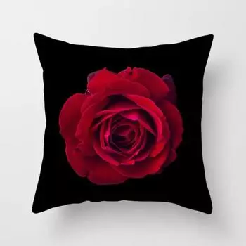 Прочный чехол для подушки, термоусадочный, моющийся, антидеформированный, устойчивый, с узором розы, наволочка для спальни 1