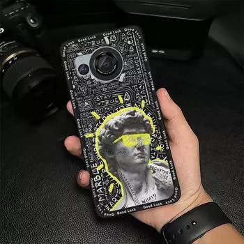 Прочный чехол-накладка для телефона Sharp Aquos R8/SH-52D/R8S, противоударный силиконовый мягкий чехол, модный дизайн, полное покрытие Sharp Aquos R8/SH-52D/R8S