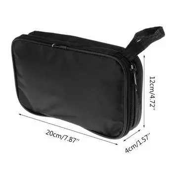 Прочный черный холщовый чехол для мультиметра, водонепроницаемый, ударопрочный, мягкий, для серии цифровых мультиметров 20x12x4 см коричневый