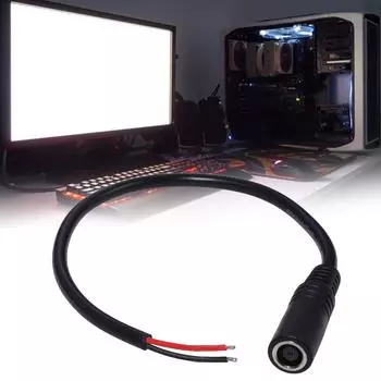 Прочный DC7.4mmx5.0mm женский выходной кабель питания адаптера для ноутбука поддерживает до 120 Вт 30 см/11.81 дюйма