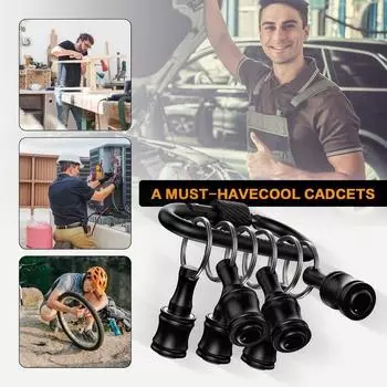 Прочный держатель для бит 1/4, нержавеющий держатель для отверток, органайзер для инструментов, электронная дрель чёрный