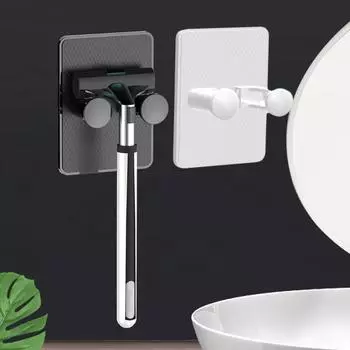 Прочный держатель для бритвы Экономия места Водонепроницаемый Износостойкий чёрный