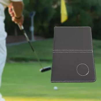 Прочный держатель для карточек для гольфа с водонепроницаемым чехлом для необходимых принадлежностей для гольфа Black