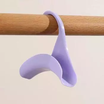 Прочный держатель для сумки, домашний шкаф, шляпа, шелковый шарф, шали, кошелек, сумка для хранения, арочная вешалка, крючок фиолетовый