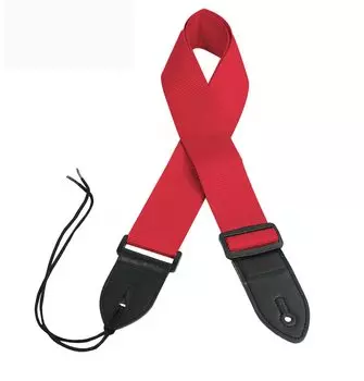Прочный двухсекционный ремень для бас-гитары [RocksoN] (красный) красный