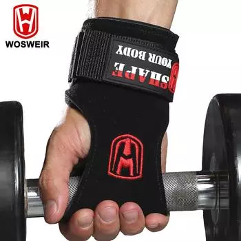 Прочный двухслойный кожаный неопреновый ремень на запястье для силовых тренировок, становая тяга, пауэрлифтинг, тяга, поддержка запястья розовый