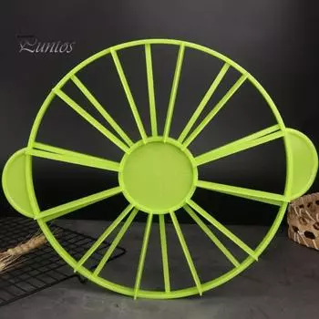 Прочный двухсторонний многоразовый разделитель для торта, разделитель для торта, аксессуары для дня рождения, кухонная утварь зелёный