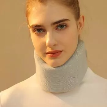 Прочный дышащий противоскользящий губчатый пояс для шейного отдела позвоночника облегчает боль в шее, спортивное защитное снаряжение для взрослых M Dual Layer