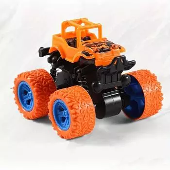 Прочный гоночный автомобиль с инерционным механизмом, дающий волю азарту на бездорожье. Разработан для детей, имеет несколько вариантов расцветки, аккумуляторы не требуются. жёлтый