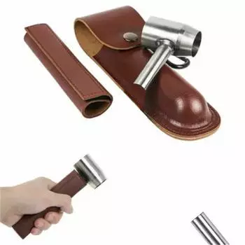 Прочный и долговечный чехол из искусственной кожи, портативный многоцелевой, для кемпинга, походов, выживания в лесу, инструменты Amazon для выживания на открытом воздухе Only Leather Case темно-коричневого