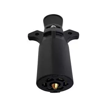 Прочный и стабильный 7-контактный тестер для прицепа для коммерческих транспортных средств и прицепов и т. д. черный