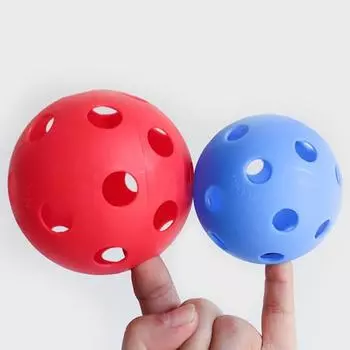 Прочный игровой пластиковый пористый мяч интерактивная игрушка для родителей и детей для ловли мячей в подарок 7cm зелёный