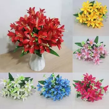 Прочный искусственный цветок, неувядаемый, широкое применение против падения красный