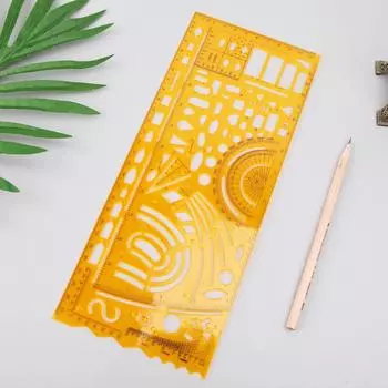 Прочный K-смола военный шаблон для рисования, линейка, измерительный инструмент, трафарет