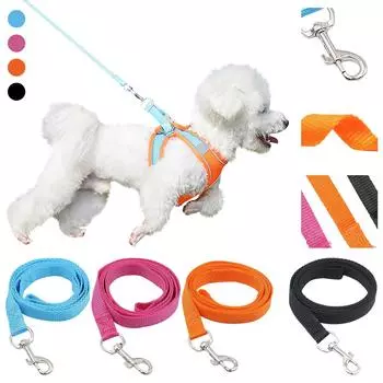 Прочный классический поводок для собак длиной 1,2 м, поводок для собак и кошек, поводок для ночных путешествий оранжевый