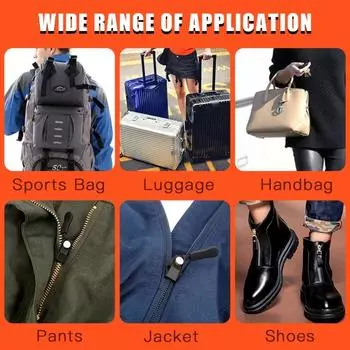 Прочный комплект для ремонта молний 3 разных размеров, съемная сменная застежка-молния, металлический съемник для мгновенной застежки-молнии своими руками