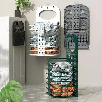 Прочный контейнер для хранения грязной одежды, настенный пластиковый контейнер для белья, студенческое общежитие XL белый