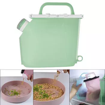 Прочный контейнер для хранения свежих продуктов и закусок зелёный