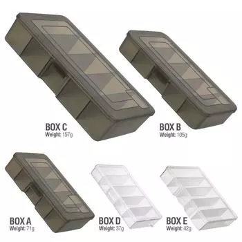 Прочный контейнер для приманок, рыболовные принадлежности, крючок, рыболовная снасть, коробка с 5 отделениями, прозрачный чехол для приманок G3