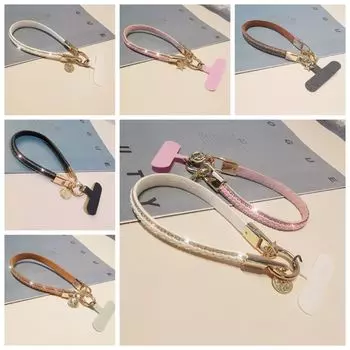 Прочный кожаный портативный кулон с защитой от потерь, цепочка для телефона, ремешок с защитой от потерь, женский, для девочек black