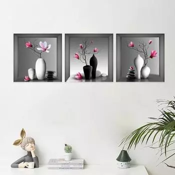 Прочный креативный макет экрана, экологически чистая печать, фон, поддельные наклейки на окна, домашний декор, фоновые наклейки B