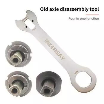 Прочный кривошипный ключ, термообработка, износостойкий кривошипный гаечный ключ из нержавеющей стали, велосипедный инструмент серебряный