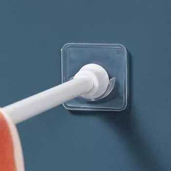 Прочный кронштейн для карниза, держатель, крючки для настенного клея, держатель для душевой штанги для ванной комнаты, фиксатор без сверления для шкафа 4PCS