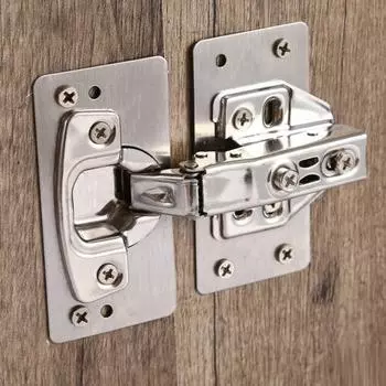 Прочный кронштейн для крепления петель, утолщенный, долговечный, простой в установке, плоский кронштейн для крепления из нержавеющей стали с крепежными винтами 2