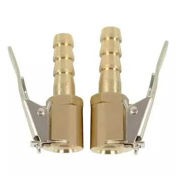 Прочный латунный насос для накачивания шин, фиксирующийся на воздушном патроне, адаптер для воздушного компрессора с зажимным соединителем, аксессуар для автомобиля