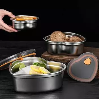 Прочный, легко моющийся, герметичный пищевой ланч-бокс из нержавеющей стали для кемпинга, более четкая еда 1900ML