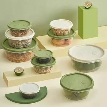 Прочный магазин, пригодный для использования в микроволновой печи, легкий контейнер для хранения продуктов, коробка для бенто, кухонные принадлежности, коробка для хранения свежести M