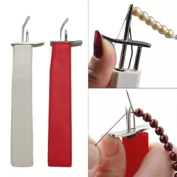 Прочный металлический бисерный узелок для самостоятельного изготовления ювелирных изделий. Практичные инструменты для самостоятельного изготовления ювелирных изделий для любителей и профессионалов. белый