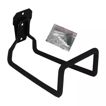 Прочный металлический держатель для водяного шланга для настенного монтажа, крюк для хранения, экономящий место, вешалка с защитой от ржавчины для использования в саду на открытом воздухе чёрный