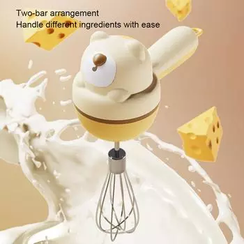 Прочный миксер для еды, электрический венчик для взбивания яиц из нержавеющей стали, встроенный литиевый аккумулятор емкостью 1200 мАч CHINA