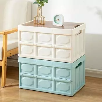 Прочный многофункциональный контейнер двойного назначения для путешествий на открытом воздухе, багажник автомобиля, контейнер для хранения домашней одежды L чёрный