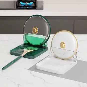 Прочный многофункциональный универсальный кухонный стол с гладкими краями, подставка для ложки, держатель для крышки кастрюли, кухонные принадлежности, полка для крышки кастрюли белый