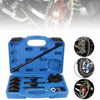 Прочный мотоцикл 0,75 1 25 мм подшипники углеродистая сталь съемник и установщик подшипников колеса набор инструментов для Harley Davidson 2000+ VT102 18 шт. 1 Set