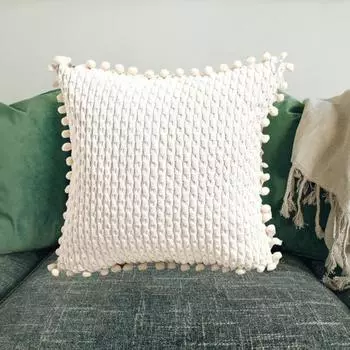 Прочный моющийся однотонный чехол для подушки 45x45 см вельветовый дизайн для дивана, защитный чехол для подушки, домашний декор бежевый