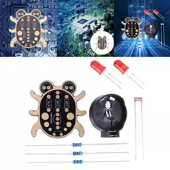 Прочный набор для пайки светодиодной платы PCB для начинающих Набор решений для начинающих WeevilEye