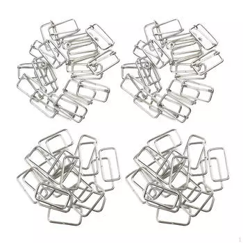 Прочный набор из 80 металлических соединителей с пряжками для изготовления ремней, сумка «сделай сам», 32x16x2,8 мм