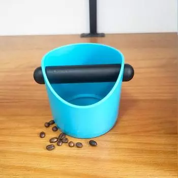 Прочный наклонный горловина, многоцелевой, 6 цветов, глубокий изогнутый дизайн, ведро для кофейной гущи, аксессуары для бара, мусорное ведро для эспрессо зелёный