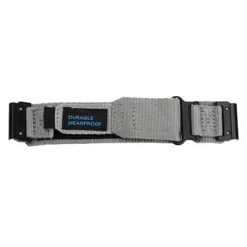 Прочный нейлоновый ремешок для часов для Fenix 7X 6X 5X GPS для Instinct 2x для EPIX Pro 26 мм регулируемый быстросъемный серый