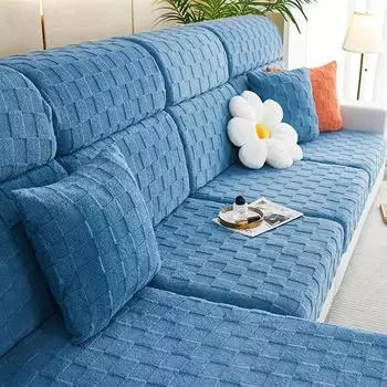 Прочный нескользящий чехол для дивана, моющийся, против кошачьих царапин, L-образный чехол для углового дивана, чехлы для диванных подушек Backrest Cover S