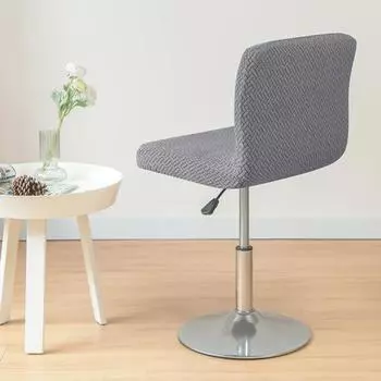 Прочный нескользящий моющийся чехол для стула из жаккардовой ткани для бара, грязеотталкивающий защитный чехол для домашнего декора темный кофе