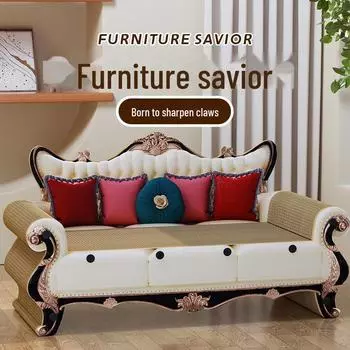 Прочный очень большой гофрированный шезлонг и кровать для кошек Vintage Color-Printed Sofa