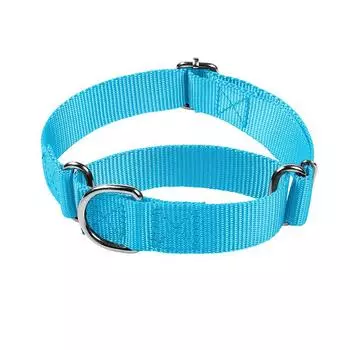 Прочный ошейник для собак из нейлона Martingale, регулируемый мягкий ошейник для щенков и домашних животных для маленьких и больших собак, контроль дрессировки, предотвращает выскальзывание S - Neck 28-38cm